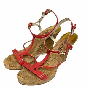 Michael Kors Wedge Cork Platform Sandal- 9M